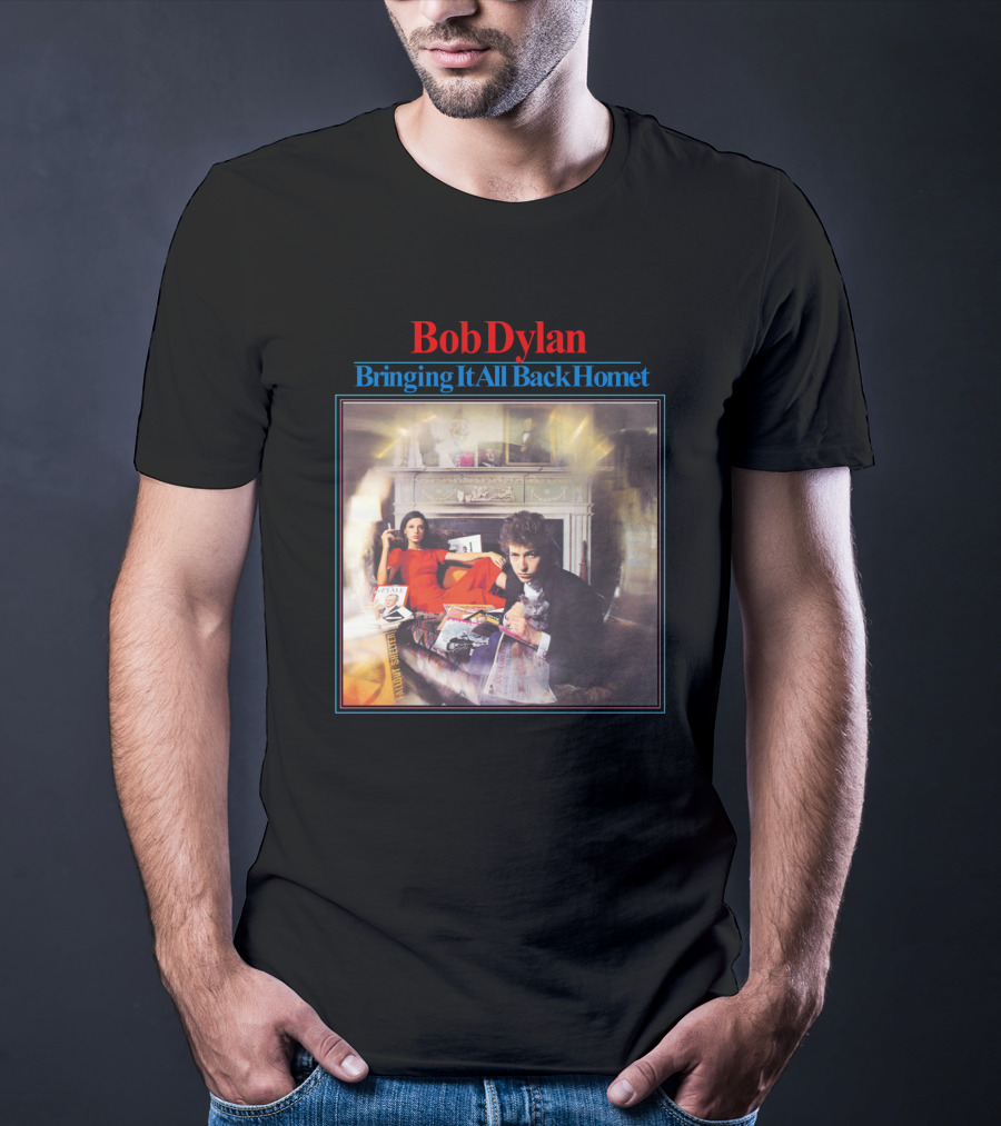 Bob Dylan Bringing It All Back Home Vintage Album Cover T-Shirt