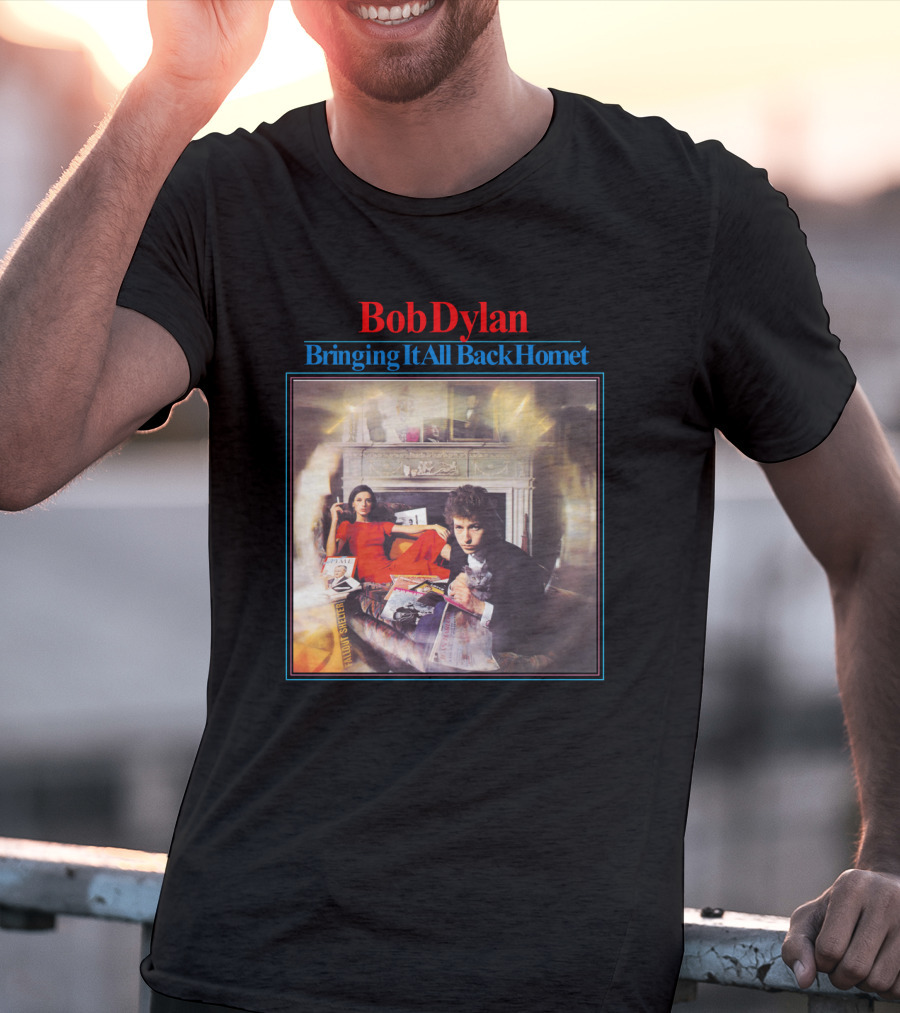 Bob Dylan Bringing It All Back Home Vintage Album Cover T-Shirt