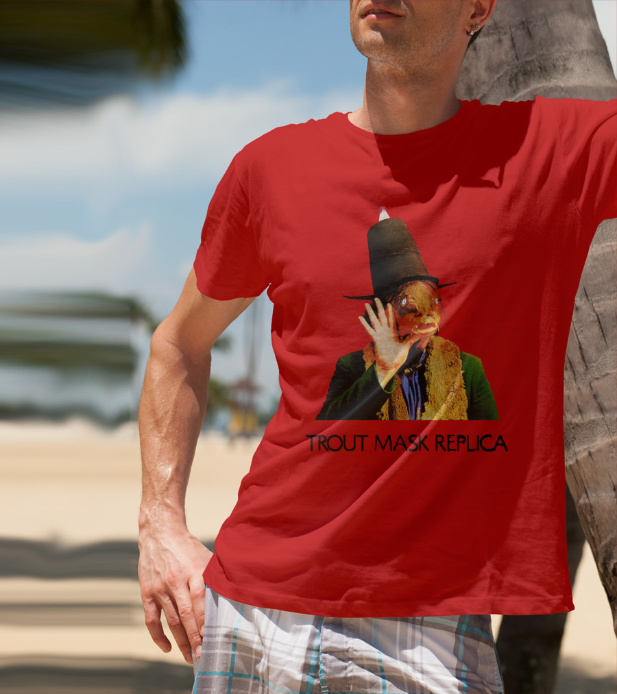 Captain Beefheart Trout Mask Replica Surreal Fish Head T-Shirt