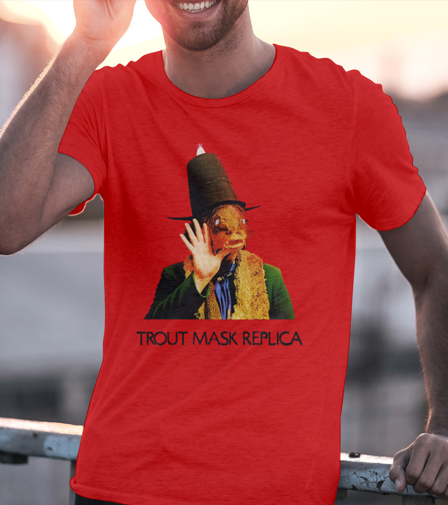 Captain Beefheart Trout Mask Replica Surreal Fish Head T-Shirt