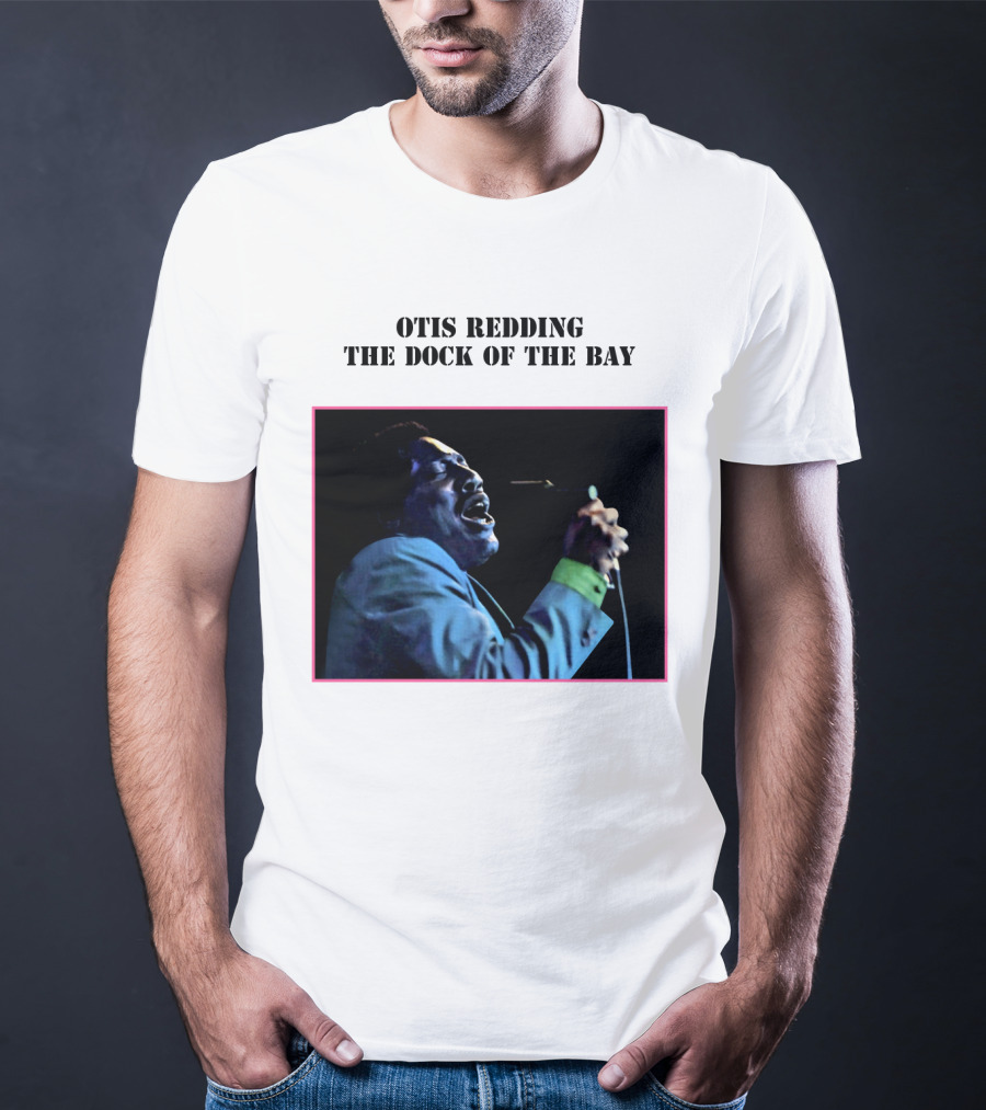 OTIS REDDING THE DOCK OF THE BAY 1968 Blue Suit Performance T-Shirt