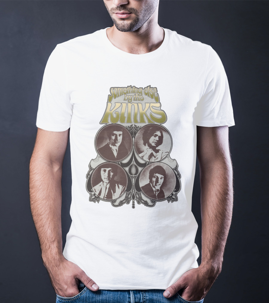 Something Else By The Kinks Album Cover With Band Members' Portraits T-Shirt