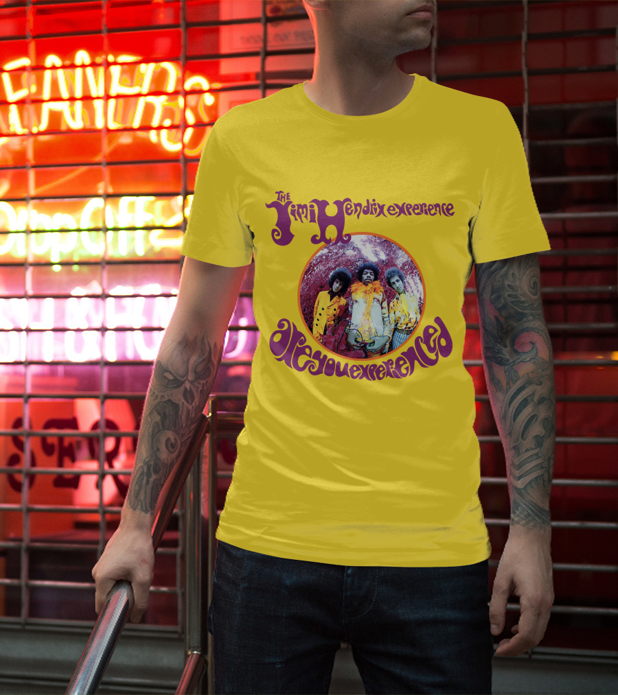 The Jimi Hendrix Experience Are You Experienced Psychedelic Band Image T-Shirt