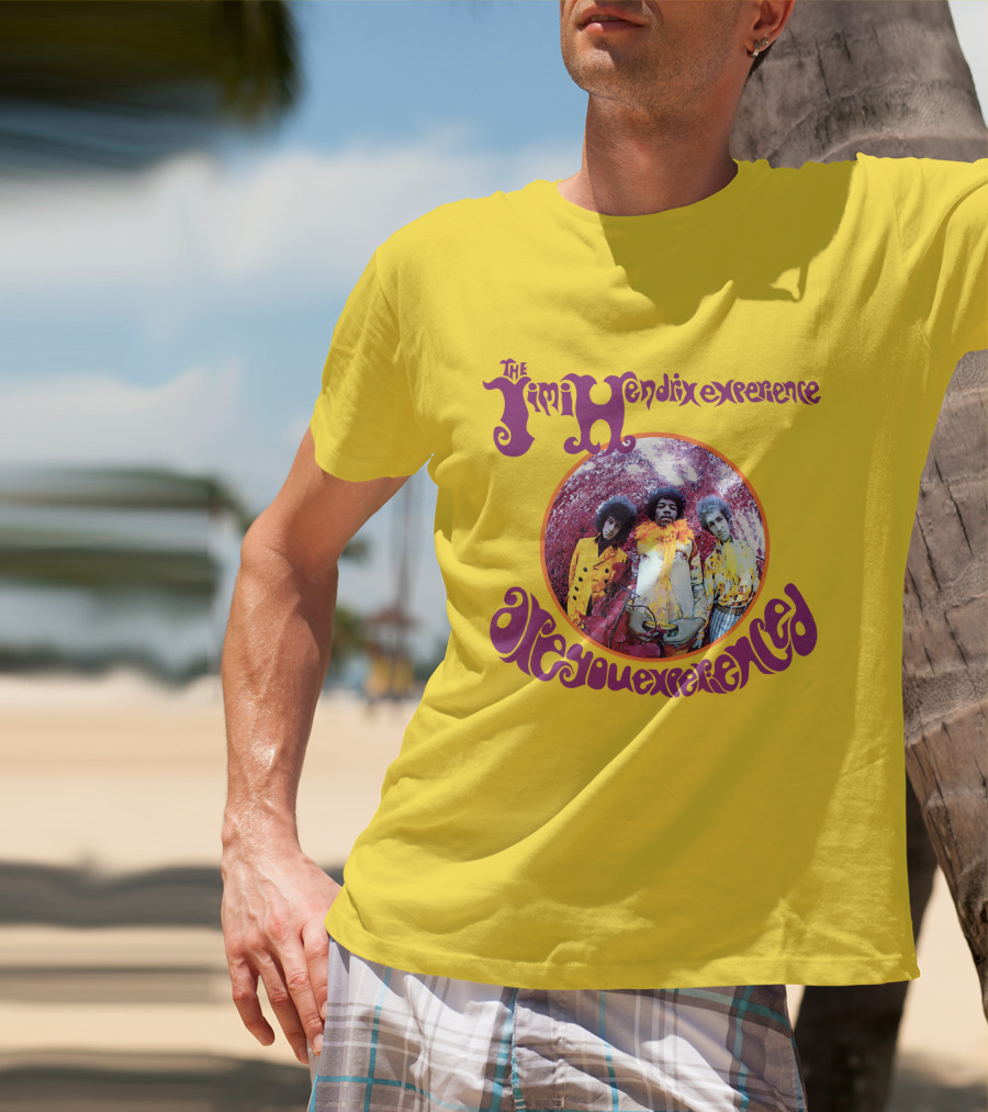 The Jimi Hendrix Experience Are You Experienced Psychedelic Band Image T-Shirt