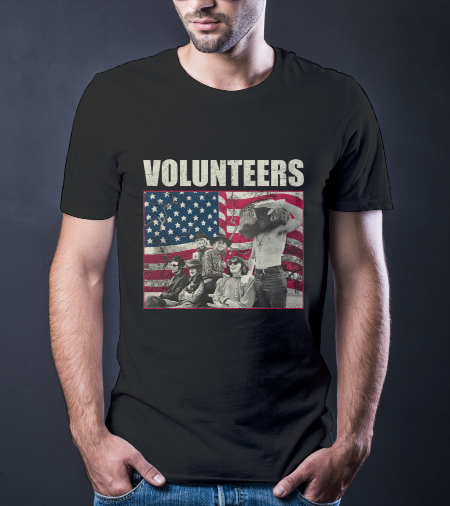 Jefferson Airplane Volunteers American Flag T-Shirt
