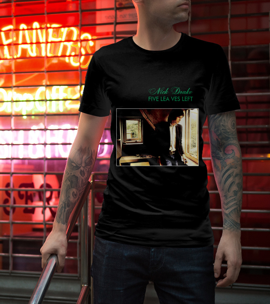 Nick Drake Five Leaves Left 1969 Album Cover T-Shirt