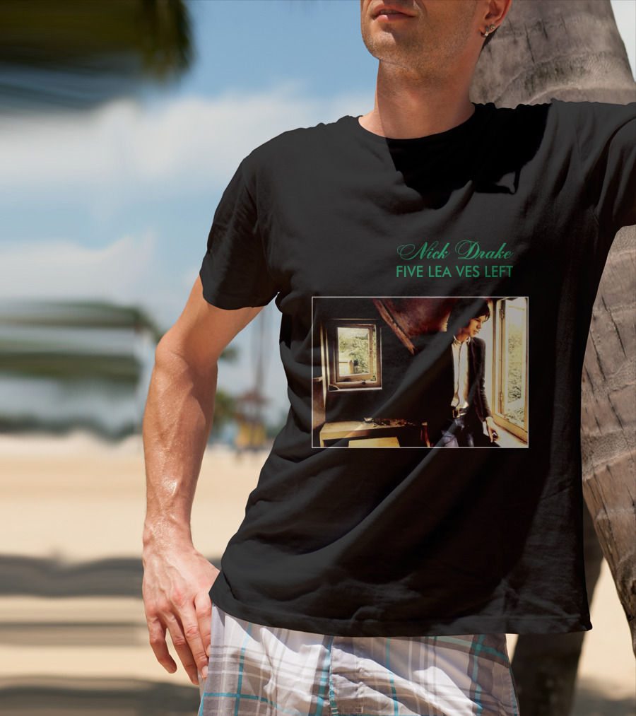 Nick Drake Five Leaves Left 1969 Album Cover T-Shirt