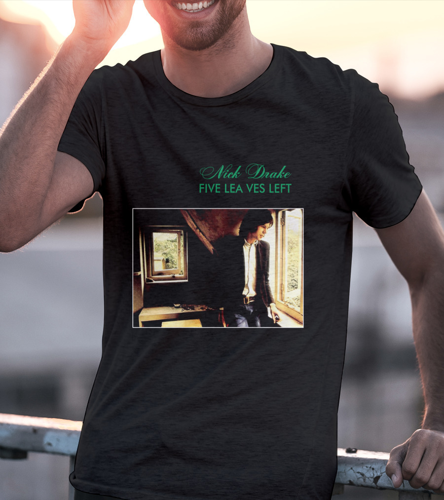 Nick Drake Five Leaves Left 1969 Album Cover T-Shirt
