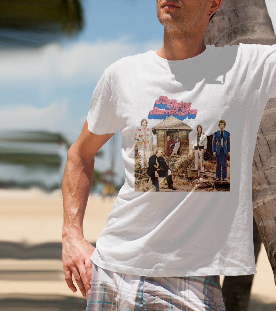 The Flying Burrito Bros The Gilded Palace Of Sin Album Cover Band Members In Colorful Suits T-Shirt