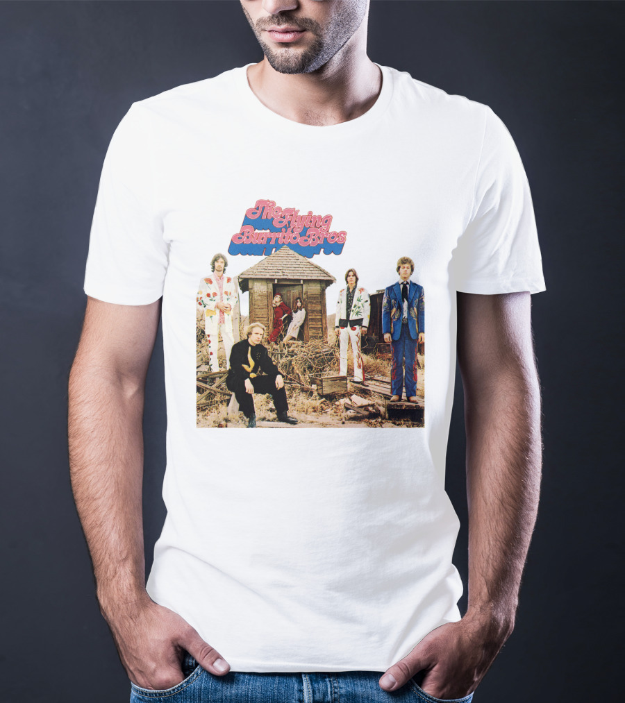 The Flying Burrito Bros The Gilded Palace Of Sin Album Cover Band Members In Colorful Suits T-Shirt