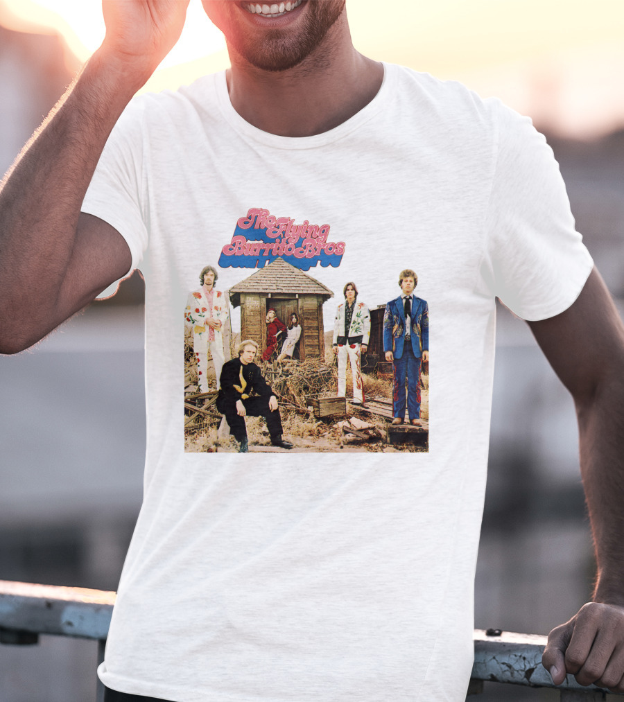 The Flying Burrito Bros The Gilded Palace Of Sin Album Cover Band Members In Colorful Suits T-Shirt