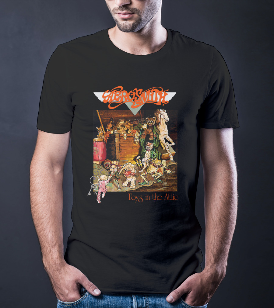 Aerosmith Toys In The Attic Album Cover T-Shirt