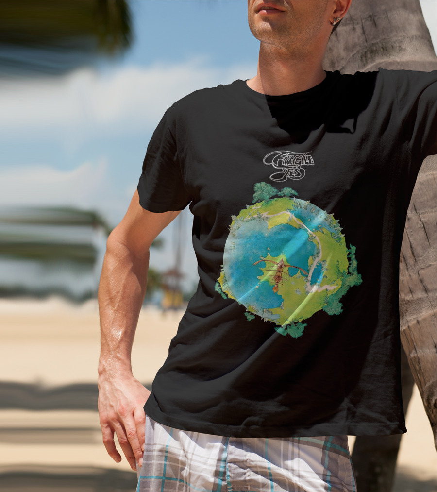 Yes Fragile Earth Island T-Shirt