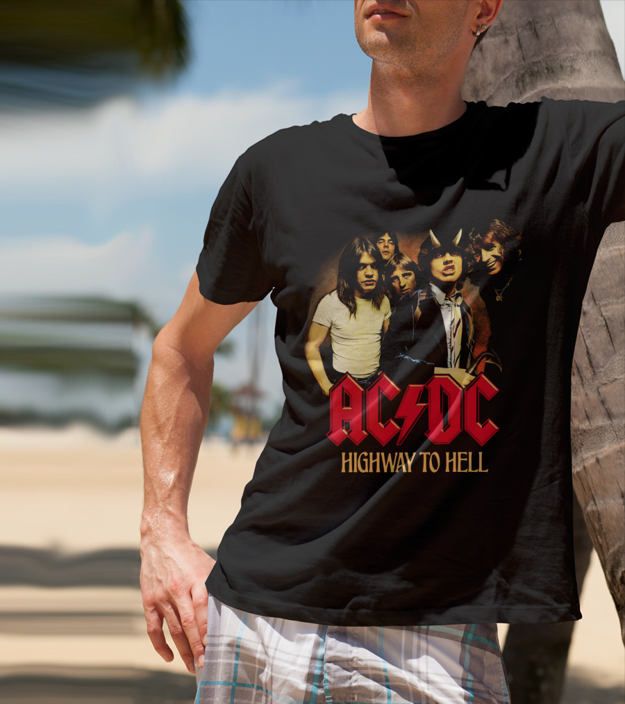 Acdc Highway To Hell Band Members T-Shirt