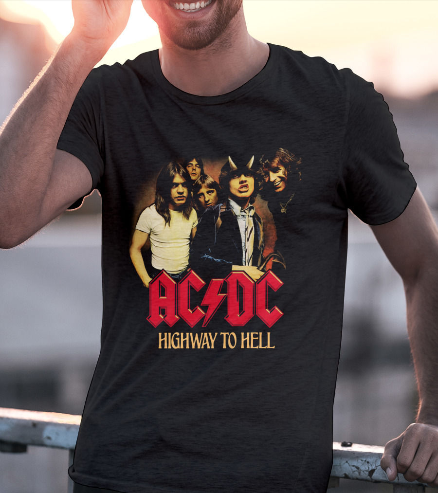Acdc Highway To Hell Band Members T-Shirt