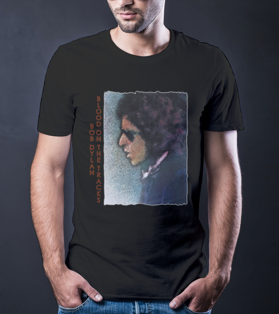 Bob Dylan Blood On The Tracks Album Cover T-Shirt