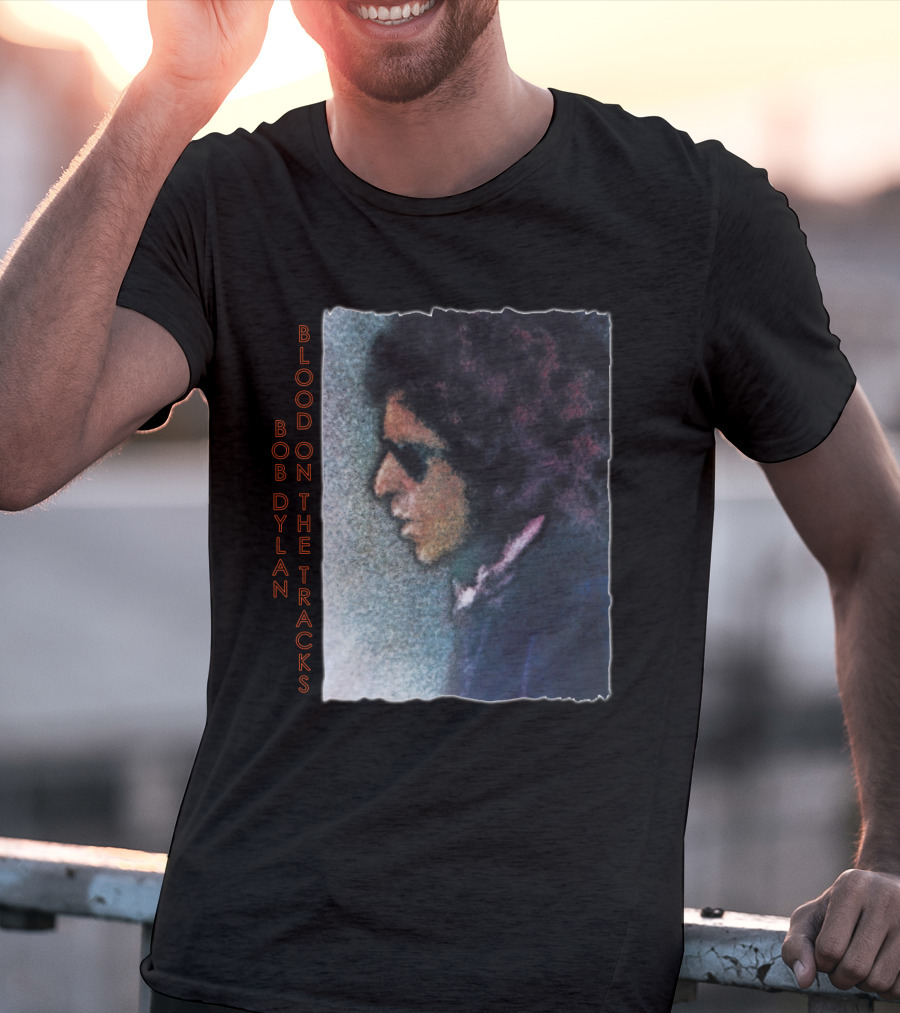 Bob Dylan Blood On The Tracks Album Cover T-Shirt