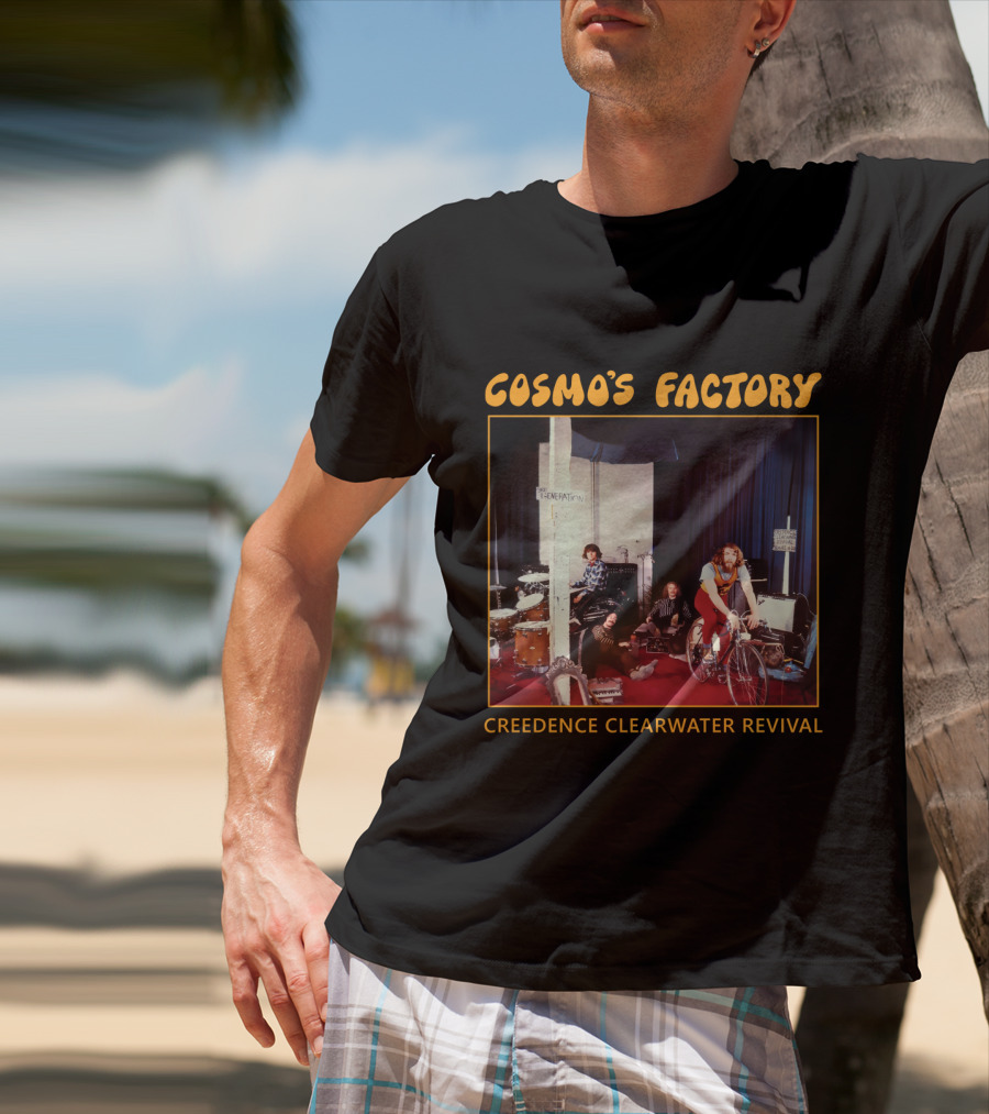 Creedence Clearwater Revival Cosmo's Factory Album 1970 Band Photo T-Shirt