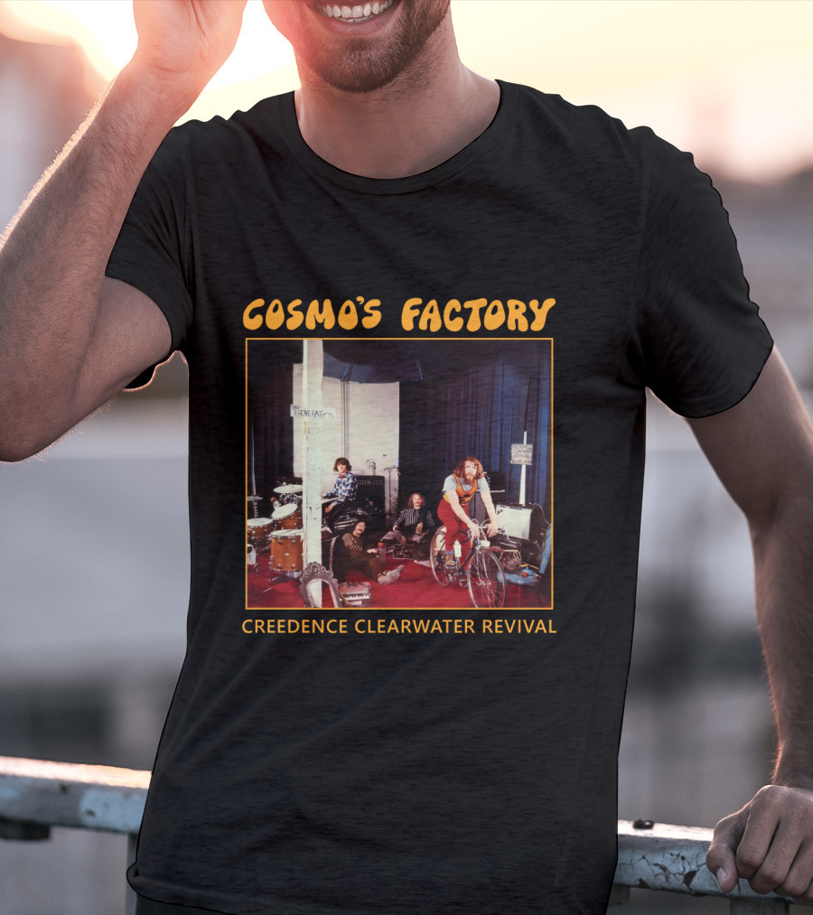 Creedence Clearwater Revival Cosmo's Factory Album 1970 Band Photo T-Shirt