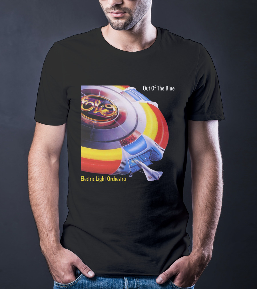 ELO Electric Light Orchestra Out Of The Blue Spaceship T-Shirt