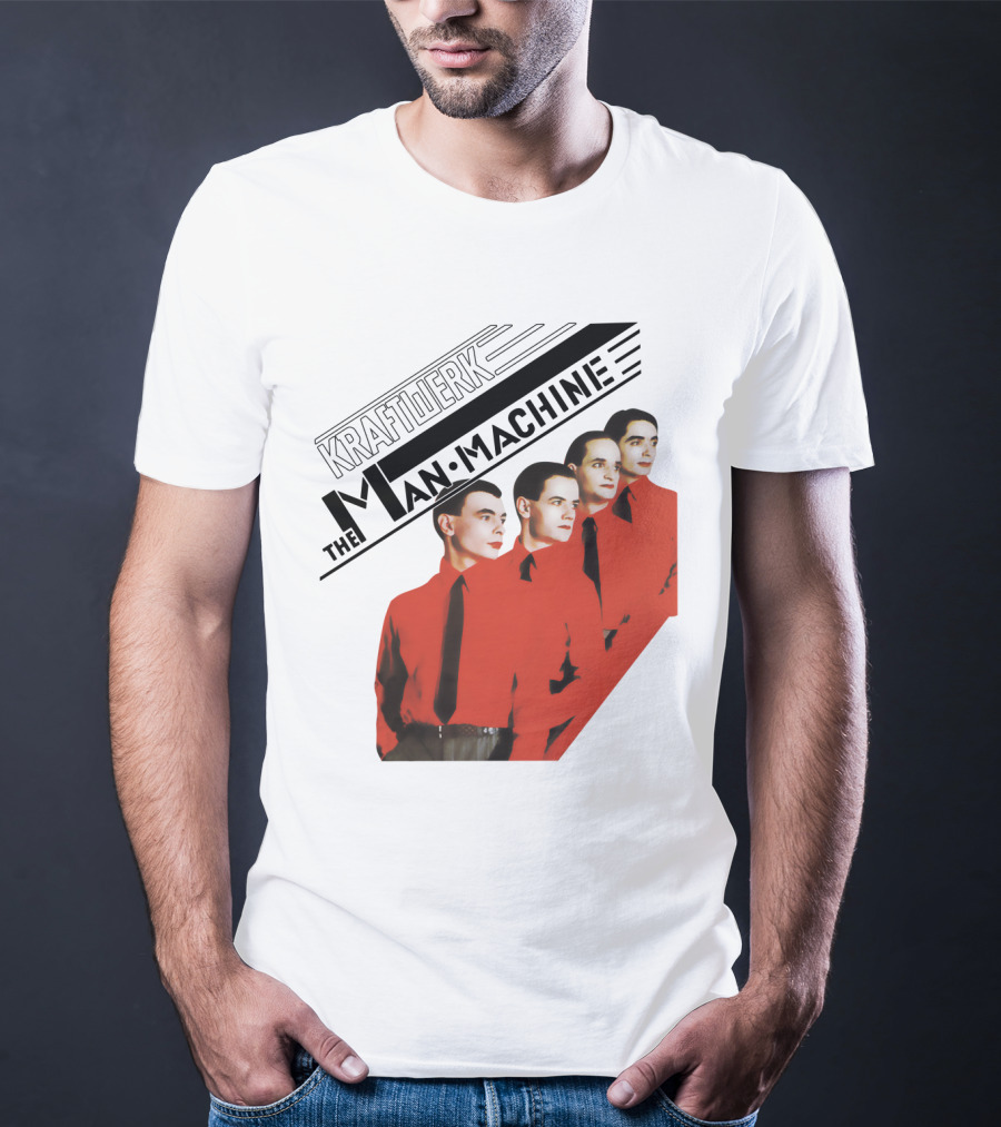 Kraftwerk The Man Machine Album Art Red Outfit Quartet T-Shirt