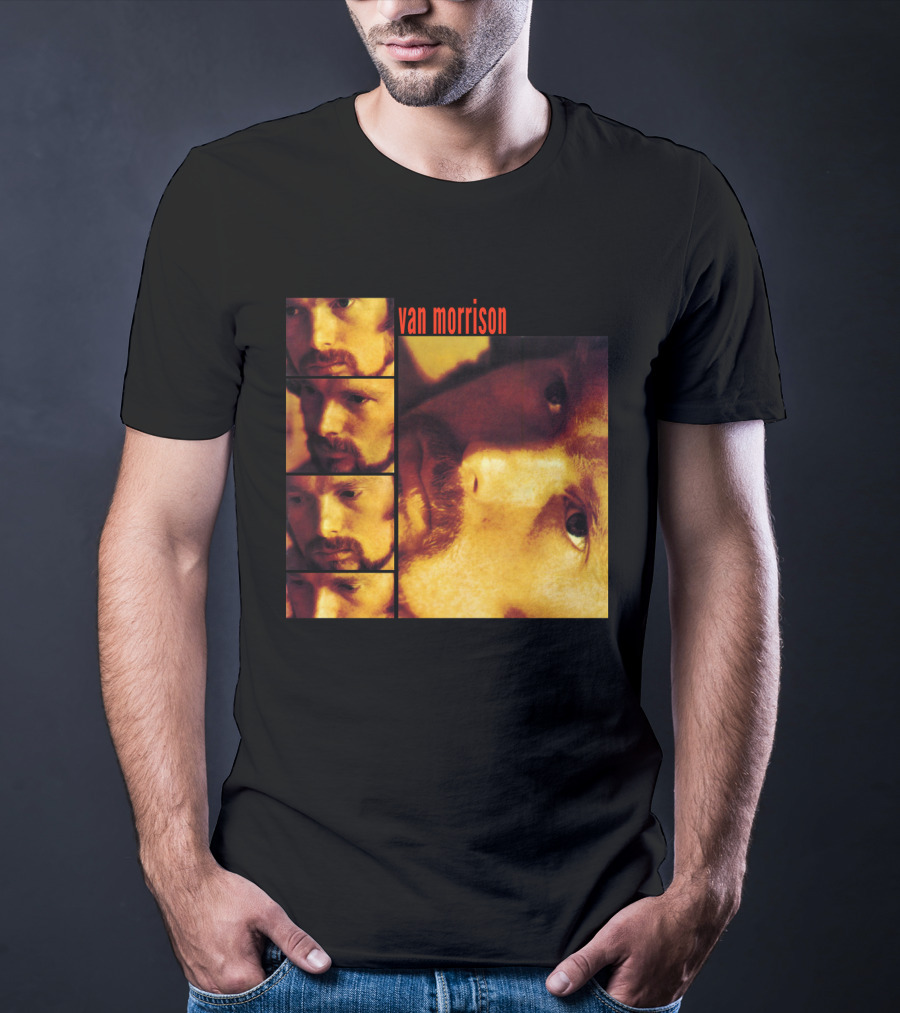 Van Morrison Moondance 1970 Album Cover Multiple Portraits T-Shirt