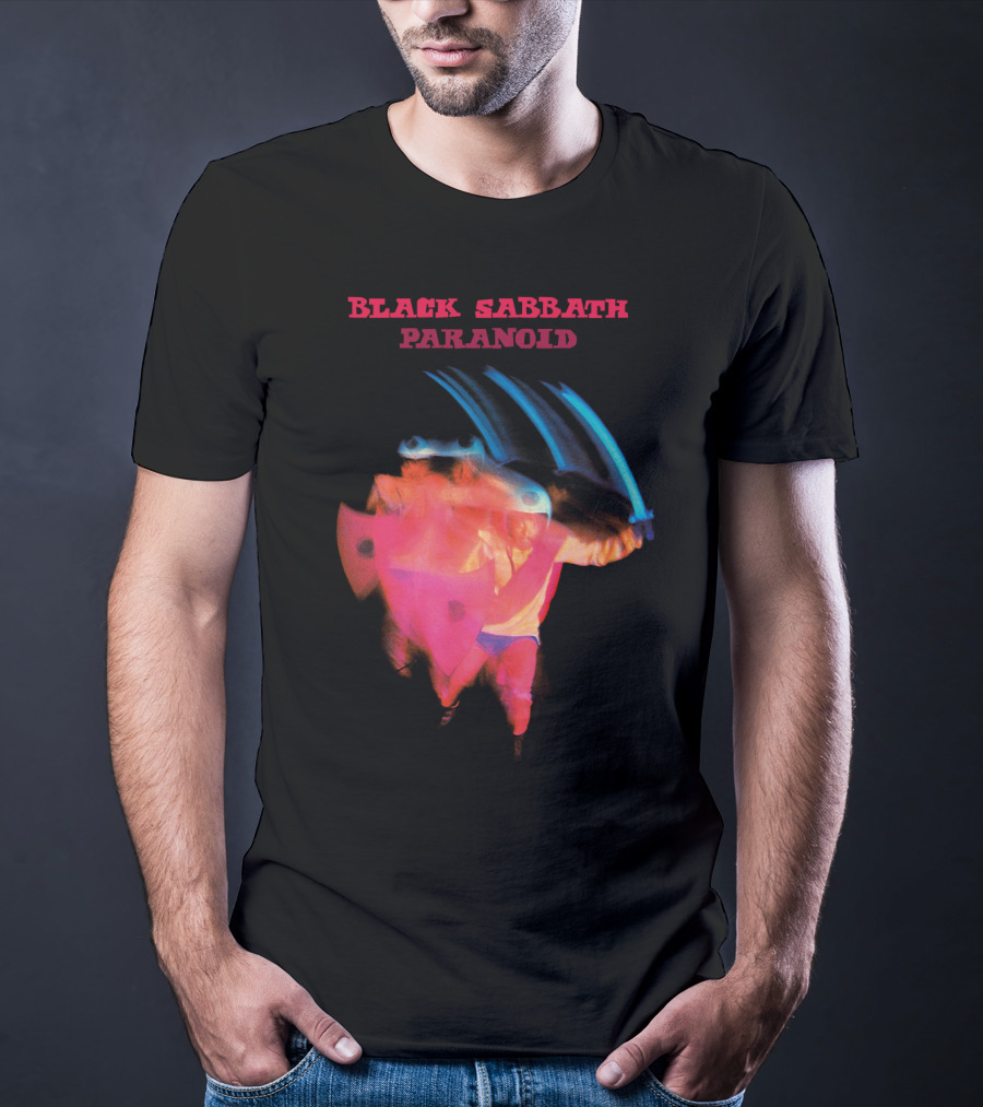 Black Sabbath Paranoid 1970 Album Cover T-Shirt