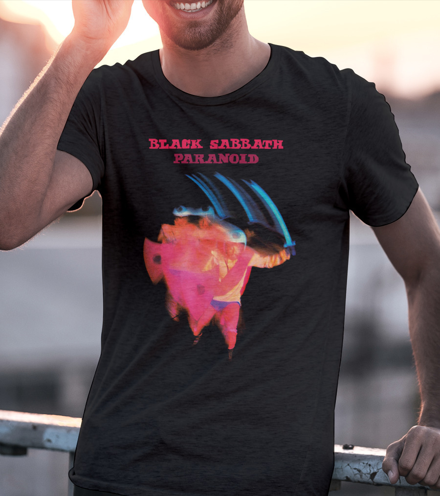 Black Sabbath Paranoid 1970 Album Cover T-Shirt