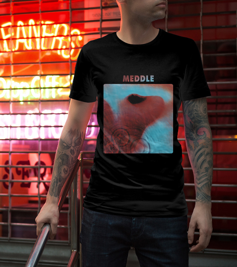 Meddle Pink Floyd 1971 Album Cover Art Ripples And Ear Theme T-Shirt