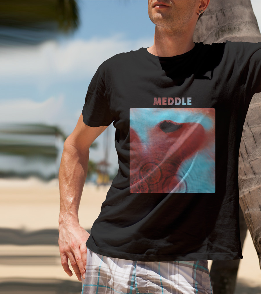 Meddle Pink Floyd 1971 Album Cover Art Ripples And Ear Theme T-Shirt