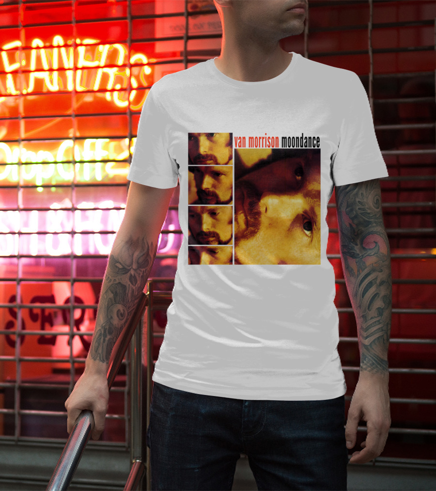 Van Morrison Moondance 1970 Album Cover T-Shirt