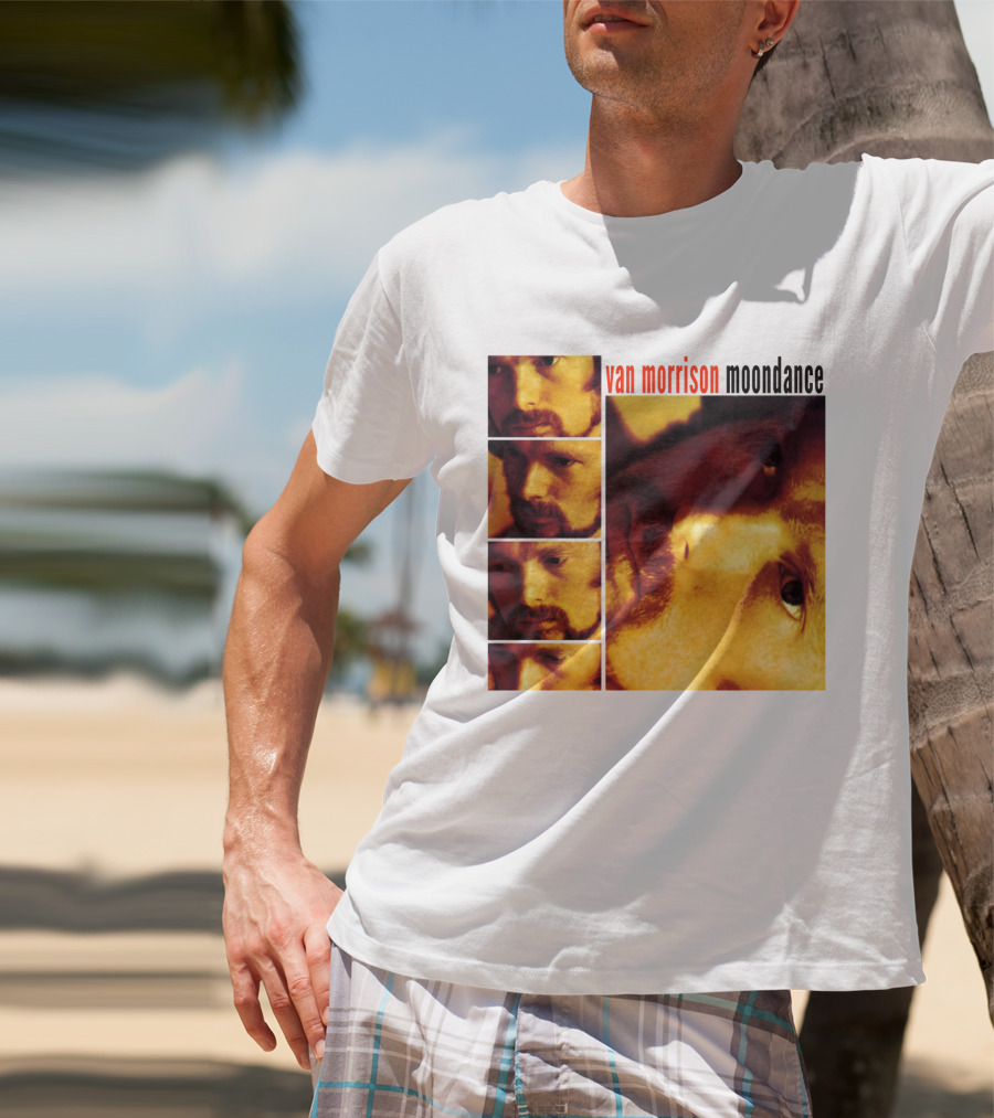 Van Morrison Moondance 1970 Album Cover T-Shirt