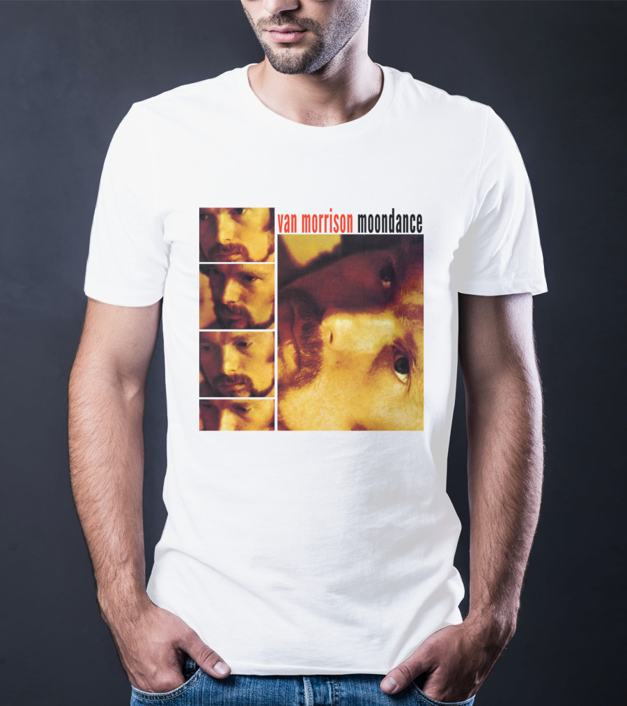 Van Morrison Moondance 1970 Album Cover T-Shirt