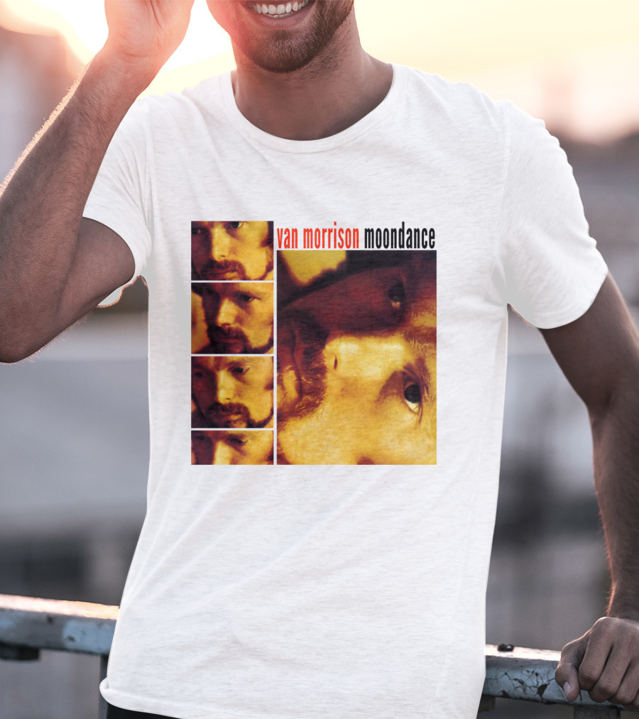 Van Morrison Moondance 1970 Album Cover T-Shirt