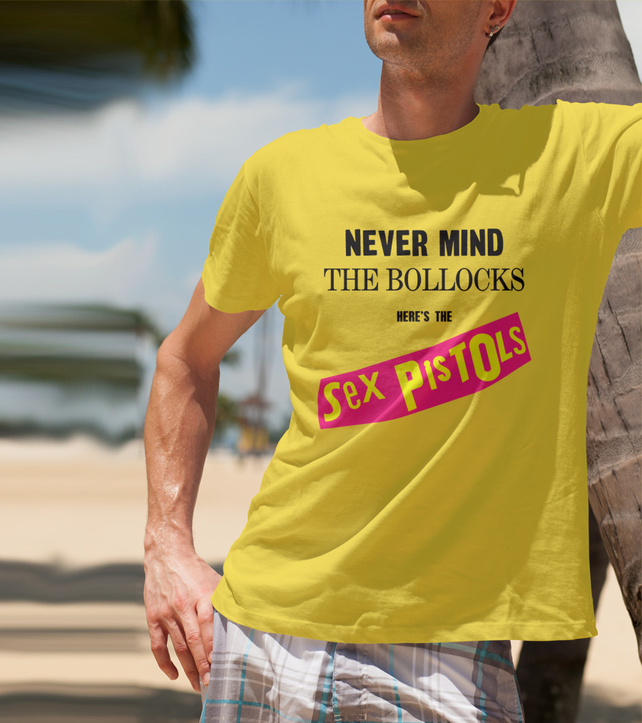 Never Mind The Bollocks Here's The Sex Pistols Classic Punk Rock Album Cover T-Shirt