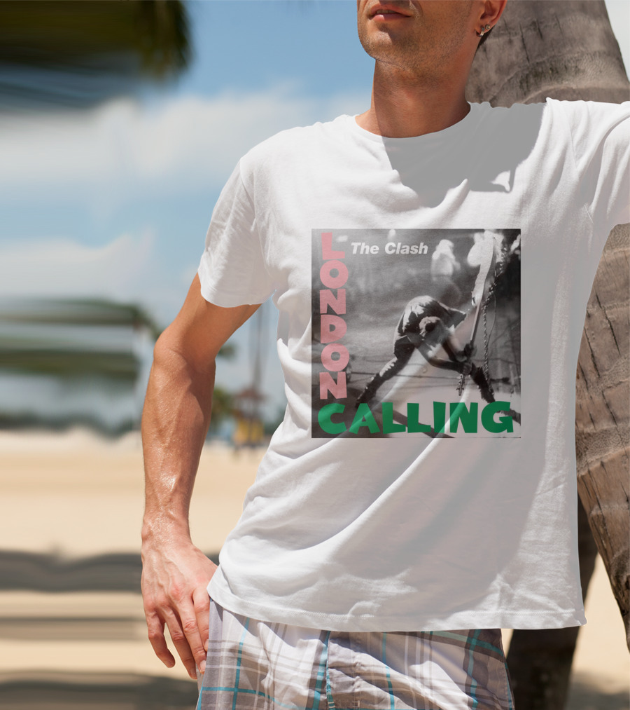 The Clash London Calling Iconic Album Cover Punk Rock Legends T-Shirt