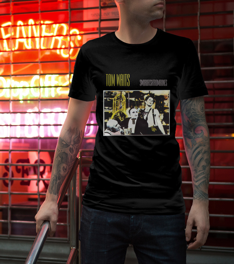 Tom Waits Swordfishtrombones Album Cover T-Shirt