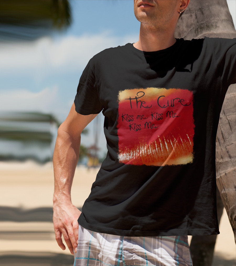 The Cure Kiss Me Kiss Me Kiss Me Red Lips T-Shirt