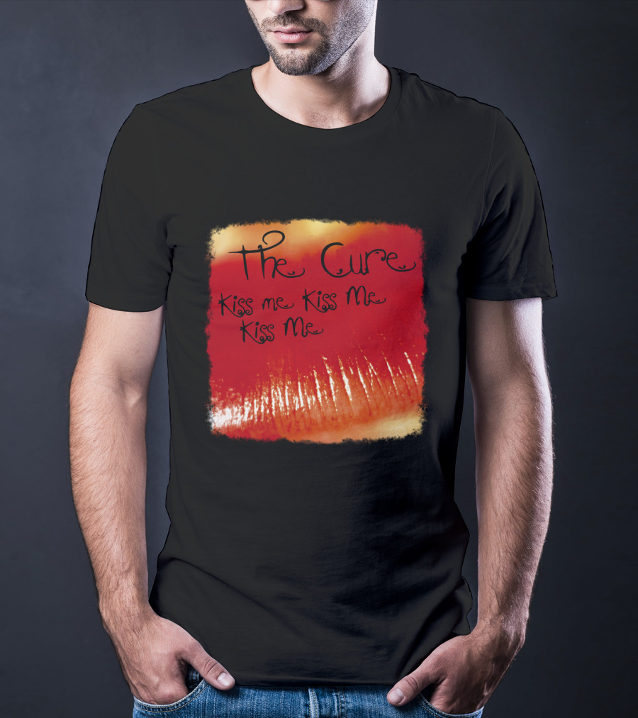 The Cure Kiss Me Kiss Me Kiss Me Red Lips T-Shirt