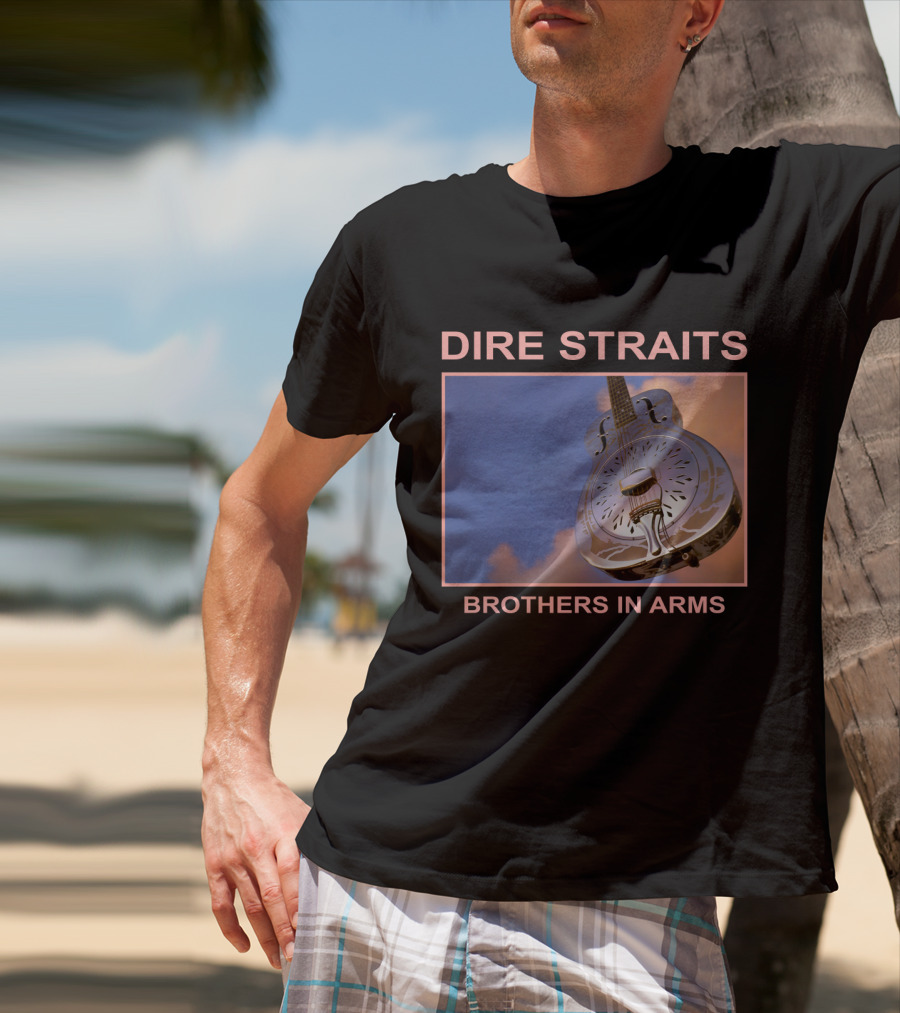 Dire Straits Brothers In Arms Steel Guitar T-Shirt