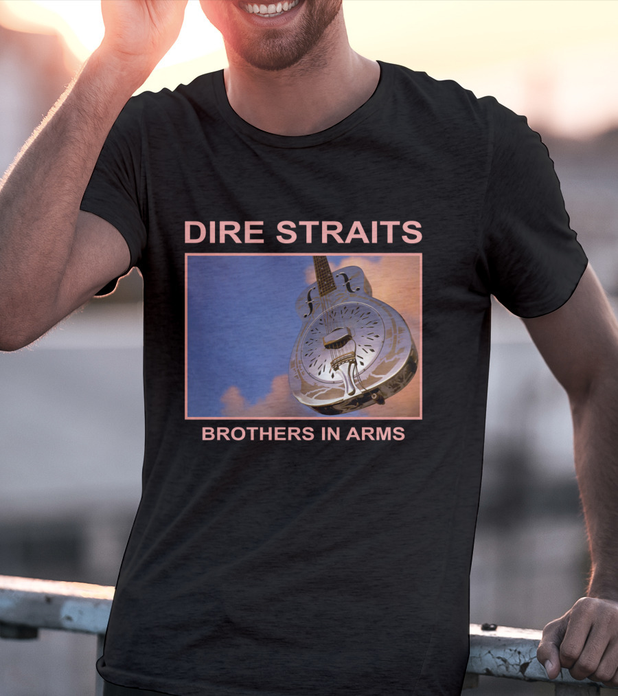 Dire Straits Brothers In Arms Steel Guitar T-Shirt