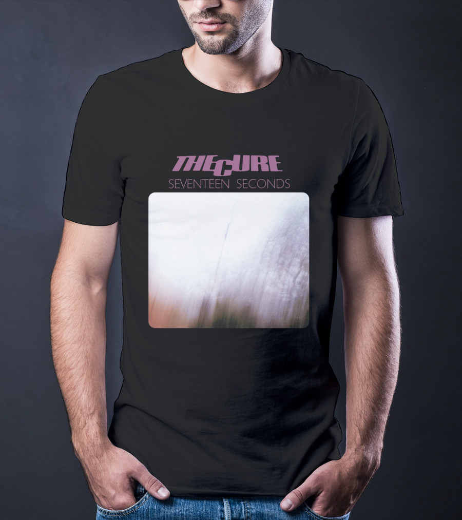 The Cure Seventeen Seconds Blurred Trees Album Cover T-Shirt