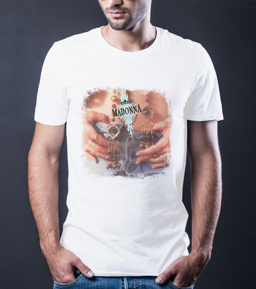 Madonna Like A Prayer Jewelry And Denim Iconic Style Fashion T-Shirt