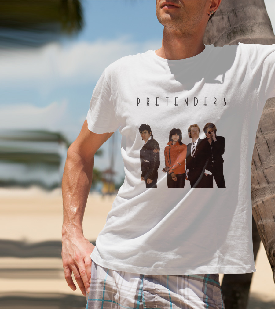 Pretenders Band Classic Album Cover Featuring Iconic Lineup T-Shirt