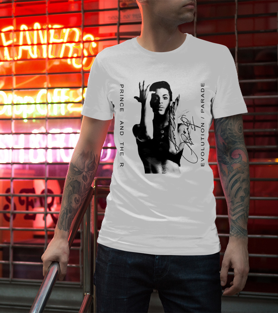Prince And The Revolution Parade Signed Album Cover T-Shirt