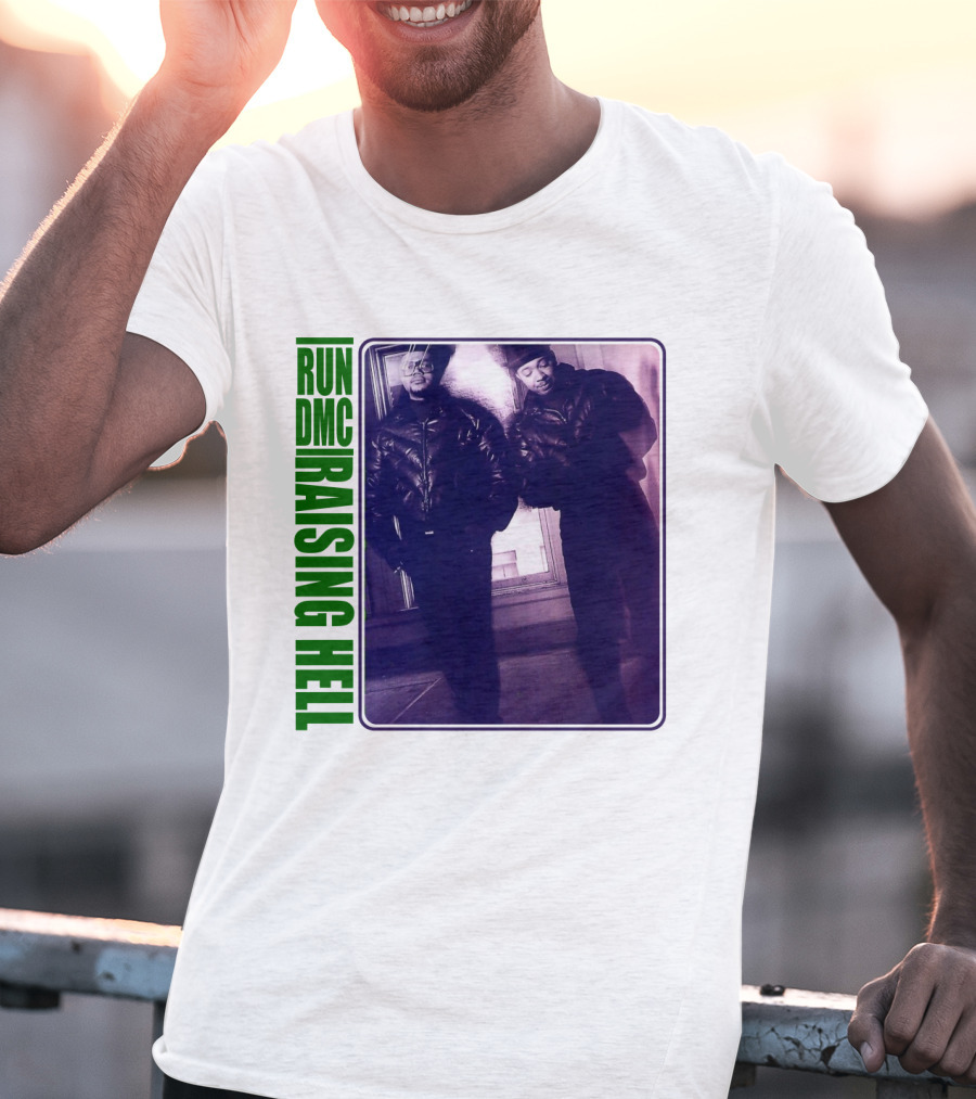 Run Dmc Raising Hell 1986 Music Album Hip Hop Legends T-Shirt
