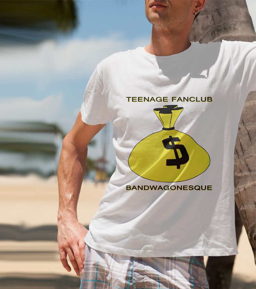 Teenage Fanclub Bandwagonesque Money Bag Icon With Dollar Sign T-Shirt