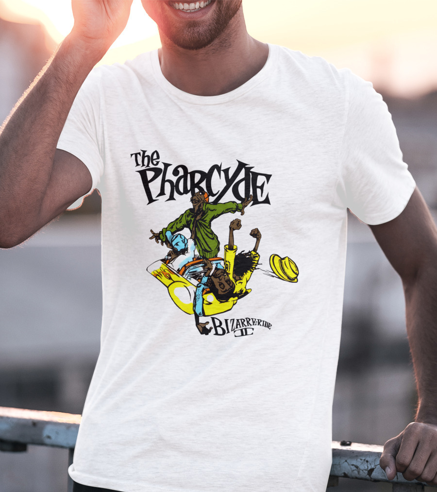 The Pharcyde Bizarre Ride Ii Cartoon Characters On Yellow Car T-Shirt