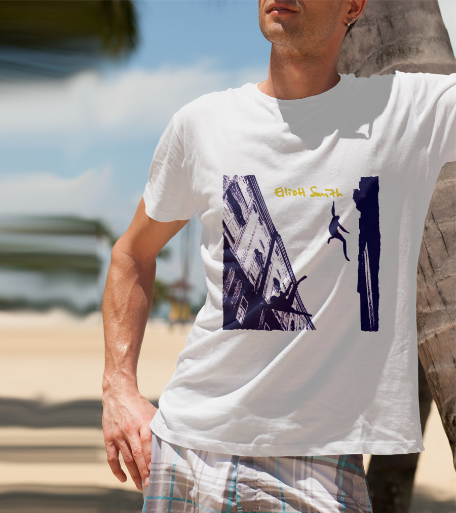 Elliott Smith Leaping Figures Urban Scene T-Shirt