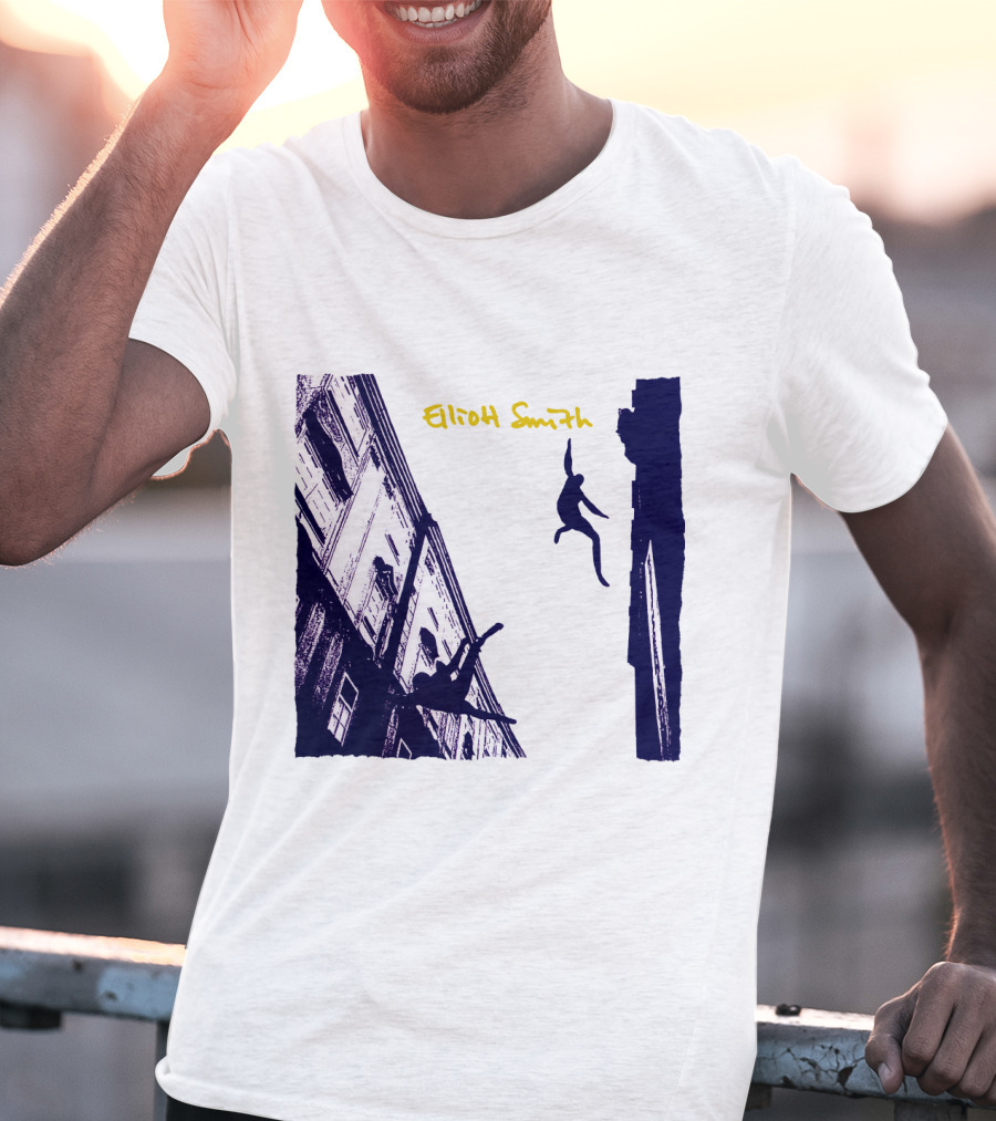 Elliott Smith Leaping Figures Urban Scene T-Shirt